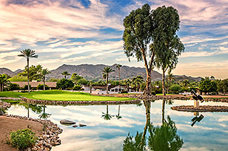 Arizona desert golf course