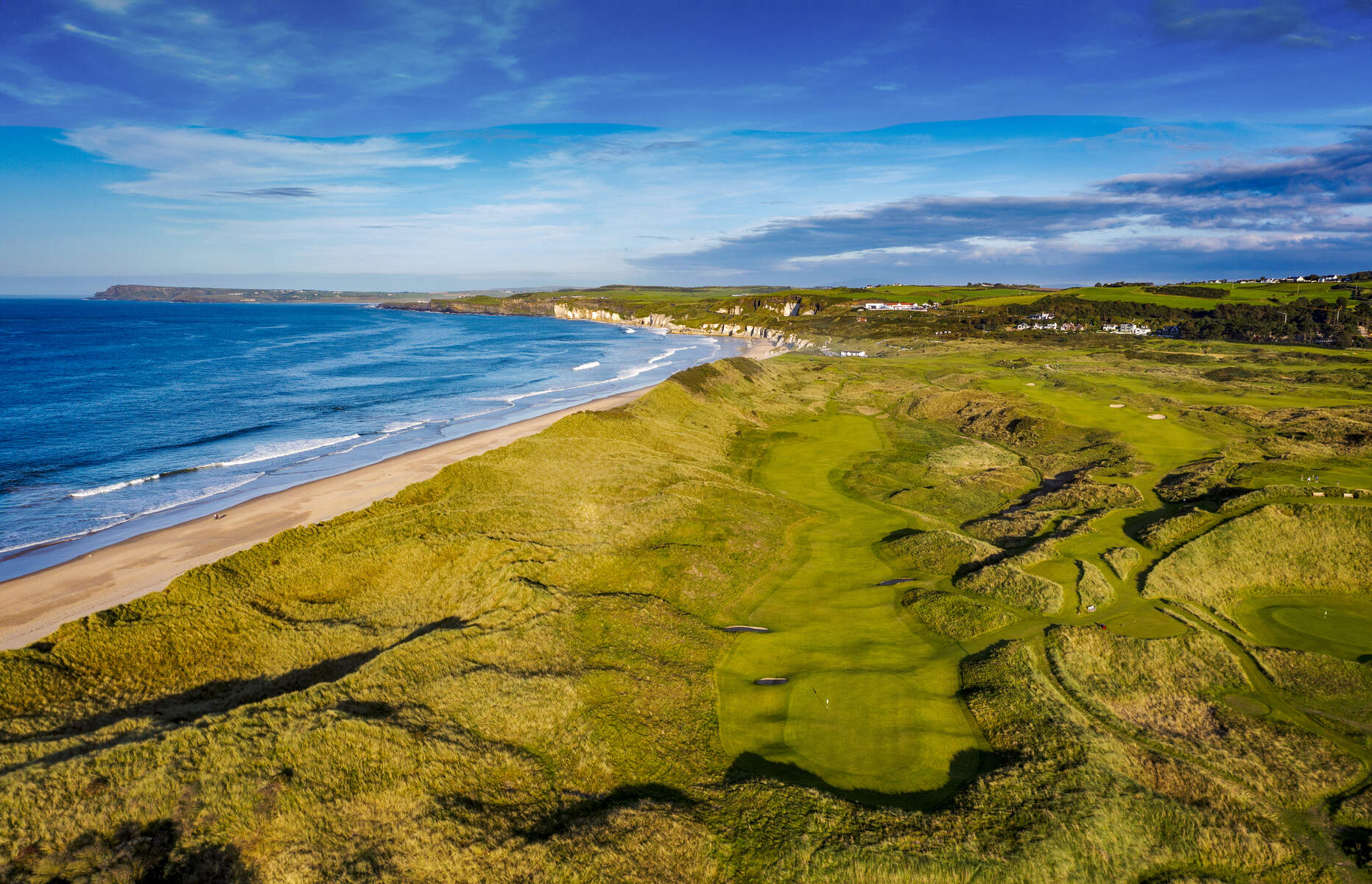 Aerial photographs of Royal Portrush Golf Club
